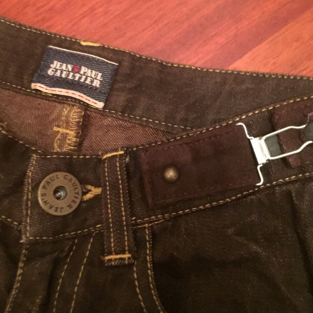 Jean's Paul Gaultier brown Capri jeans